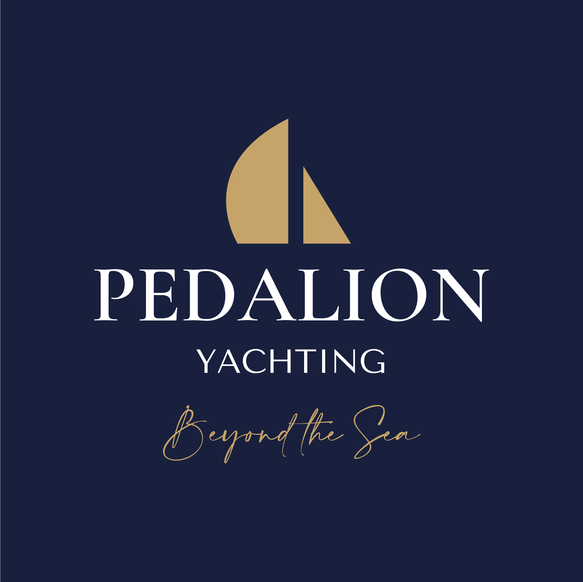Pedalion Yachting Tagline Blue BG